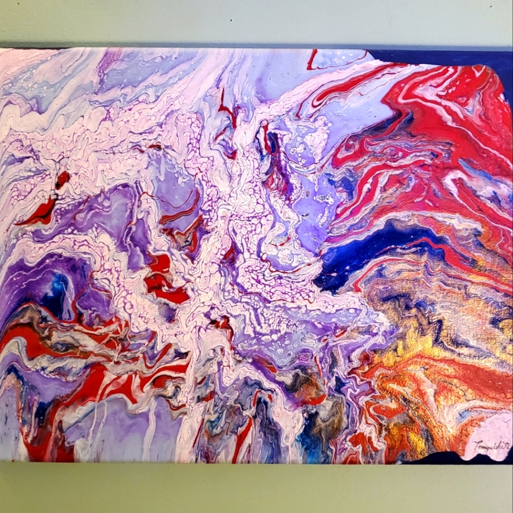 Original Abstract Painting. Signed by Artist